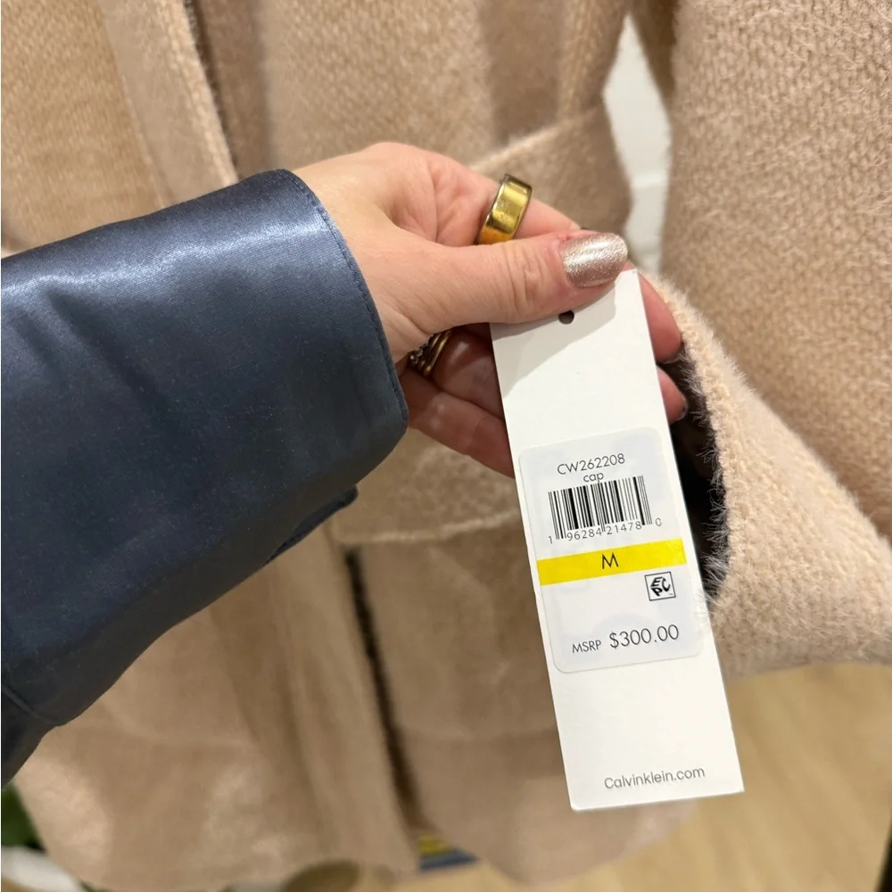 Calvin Klein Women's Cream Teddy Jacket - Picture 4 of 8